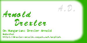 arnold drexler business card